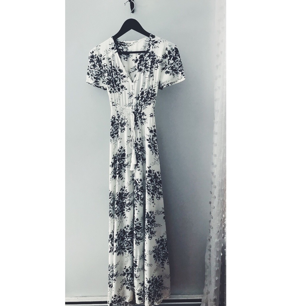 Vintage Free People Floral maxi dress size XS